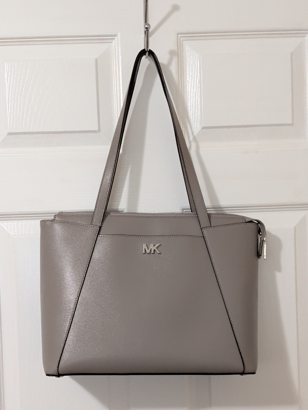 Michael Kors Gray Saffiano Leather Tote